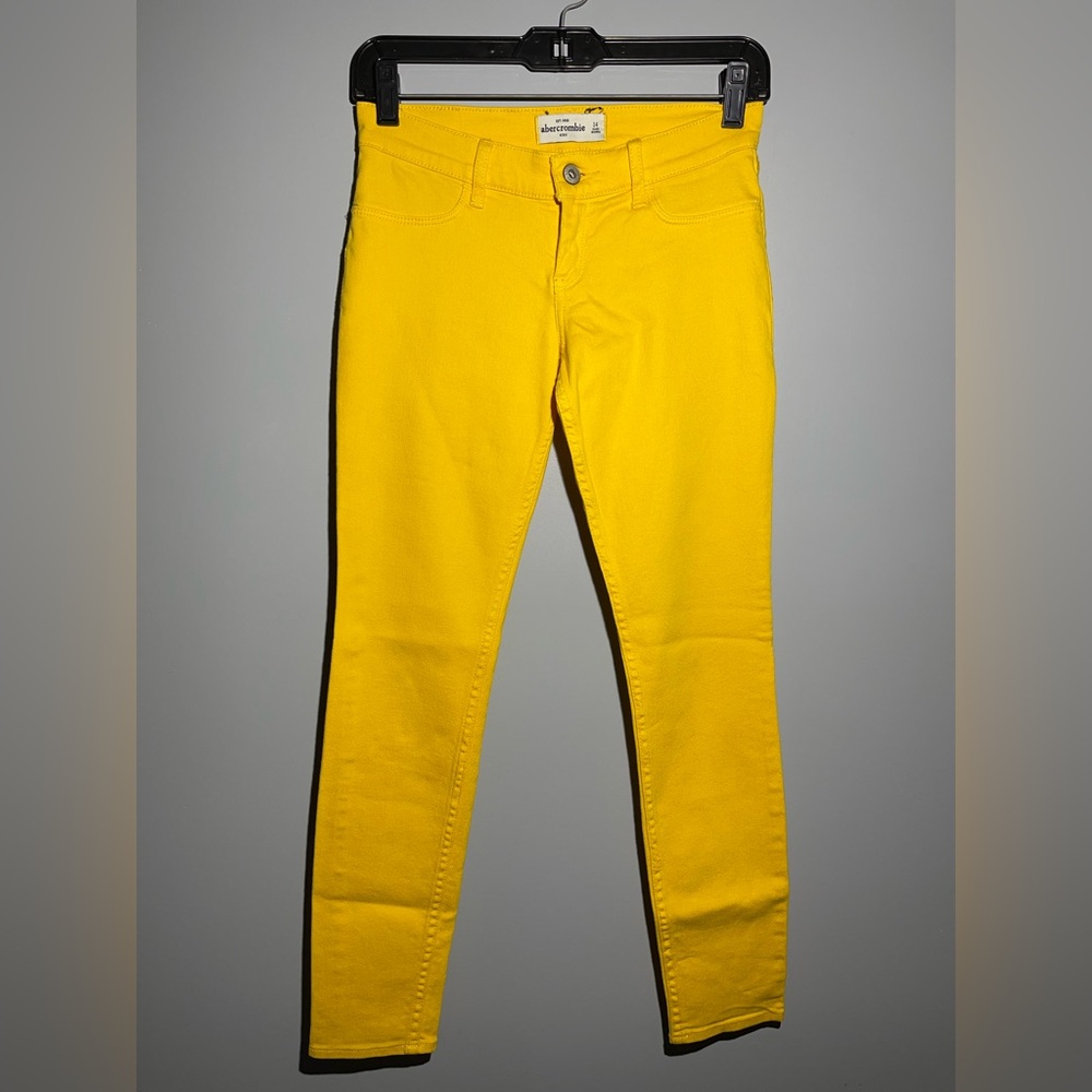 Abercrombie & Fitch Yellow Denim Jeans